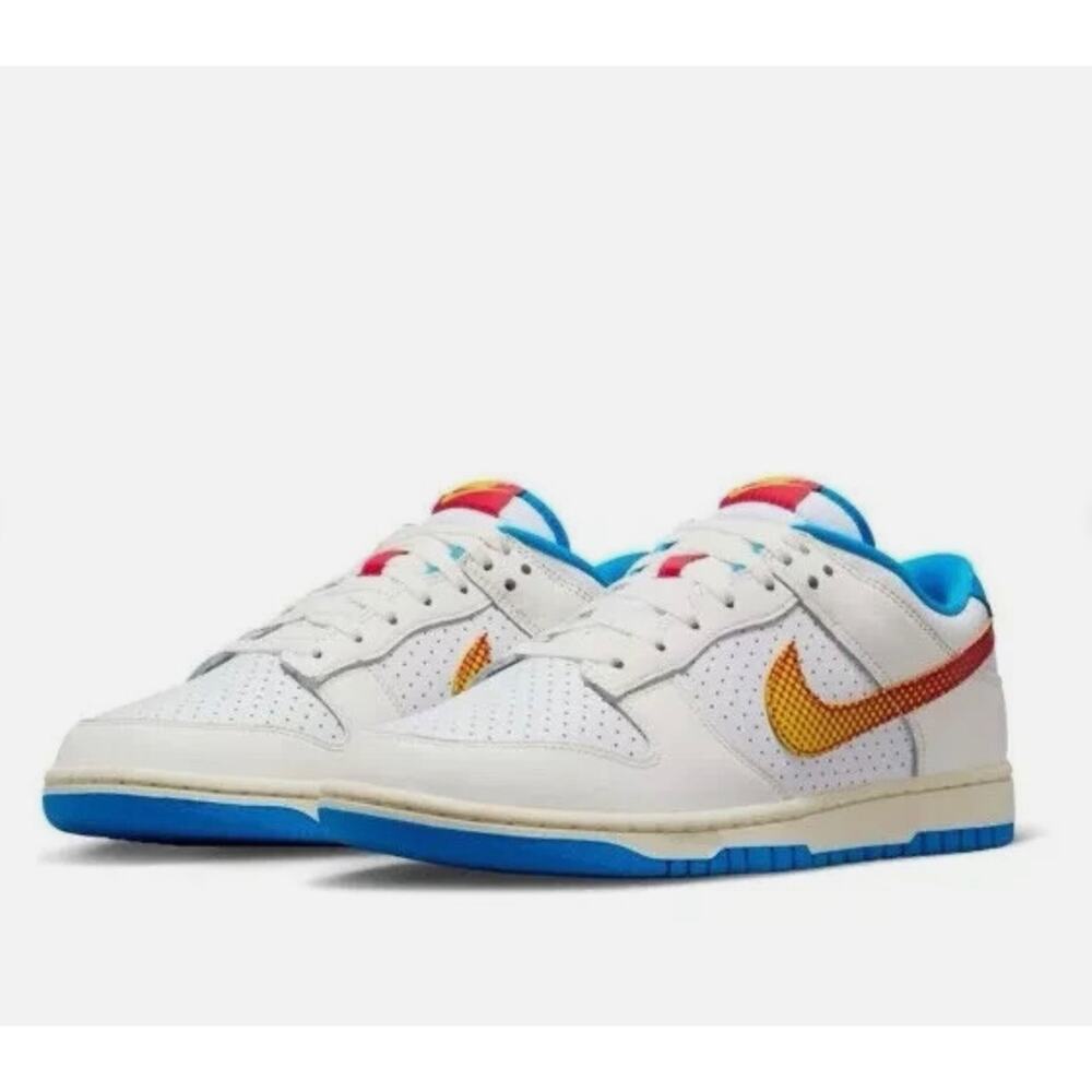 Size 8 - Men's Nike Dunk Low Retro SE Sail Red Shoes HQ3613 133